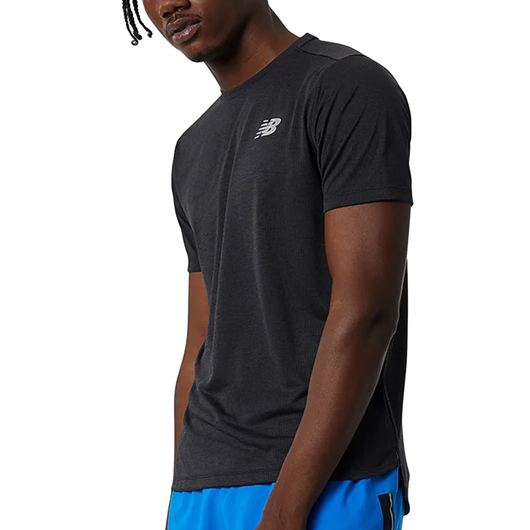 New Balance Camiseta MT21262-BK M IMPACT RUN Preto Poliester -3-